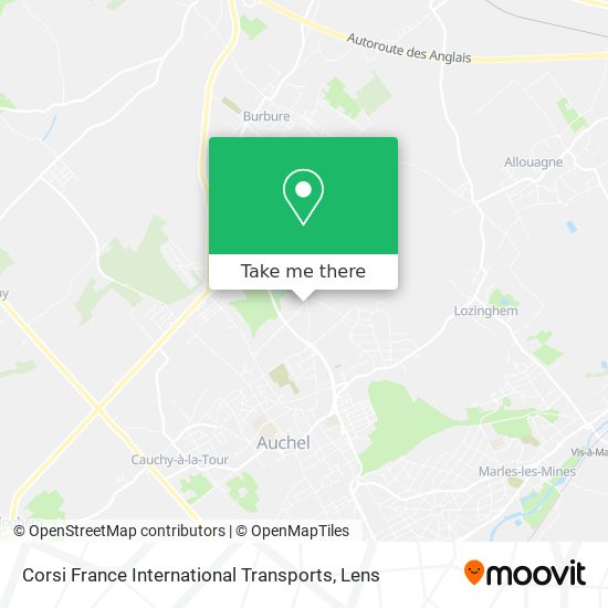 Corsi France International Transports map