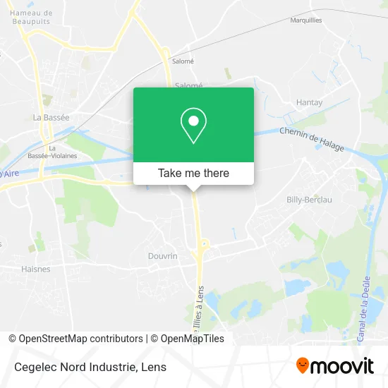 Cegelec Nord Industrie map