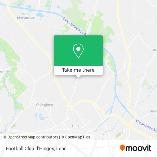 Football Club d'Hinges map