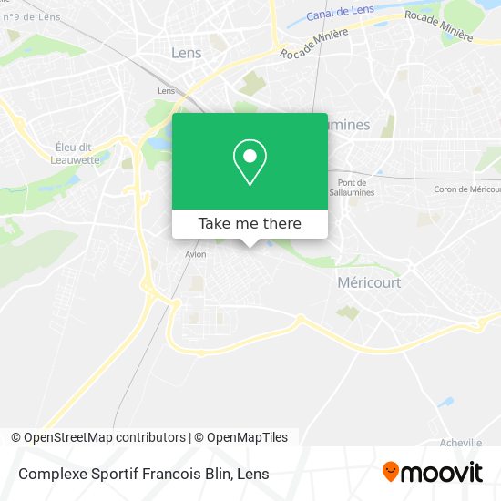Complexe Sportif Francois Blin map