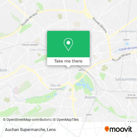Mapa Auchan Supermarche