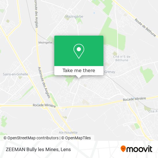 Mapa ZEEMAN Bully les Mines