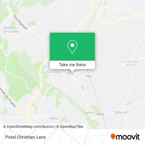 Potel Christian map