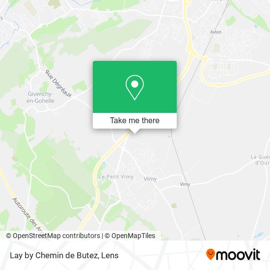 Lay by Chemin de Butez map