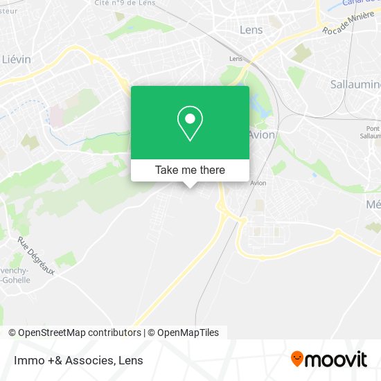 Immo +& Associes map