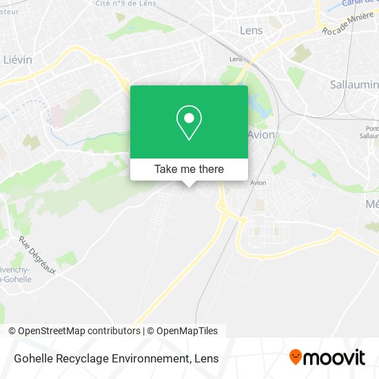 Gohelle Recyclage Environnement map