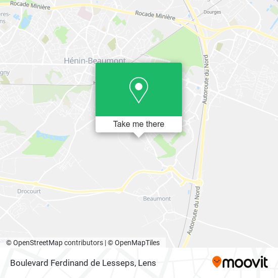 Mapa Boulevard Ferdinand de Lesseps
