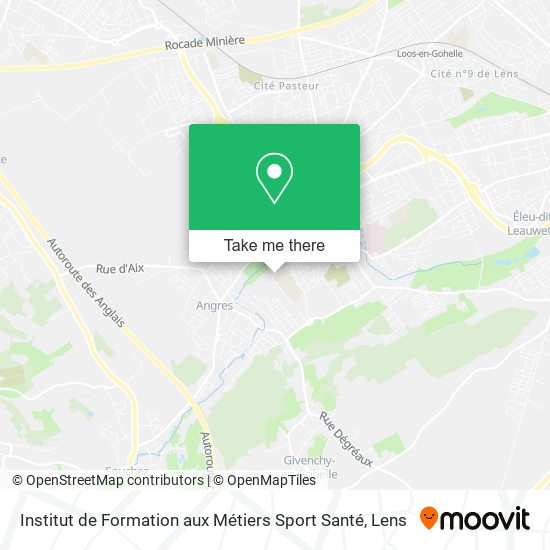 Mapa Institut de Formation aux Métiers Sport Santé