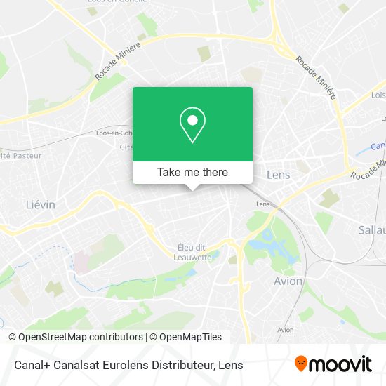 Mapa Canal+ Canalsat Eurolens Distributeur