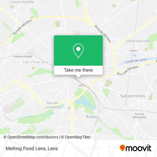 Mapa Melting Food Lens