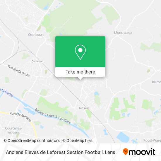 Anciens Eleves de Leforest Section Football map