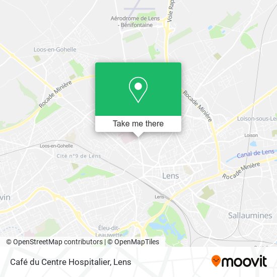 Mapa Café du Centre Hospitalier