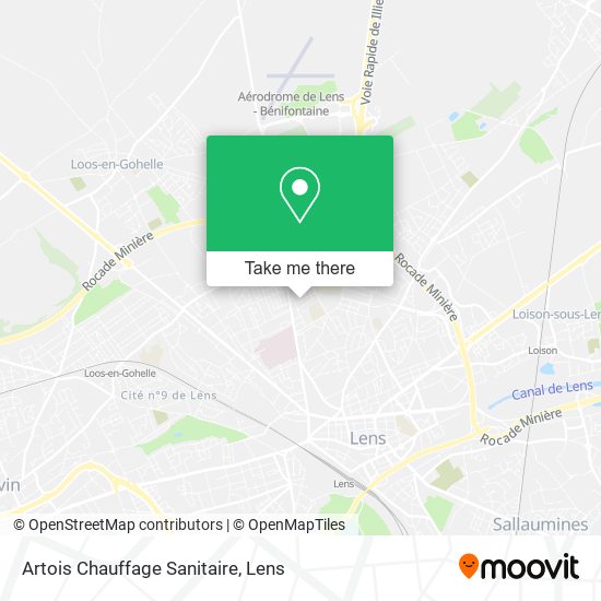 Mapa Artois Chauffage Sanitaire