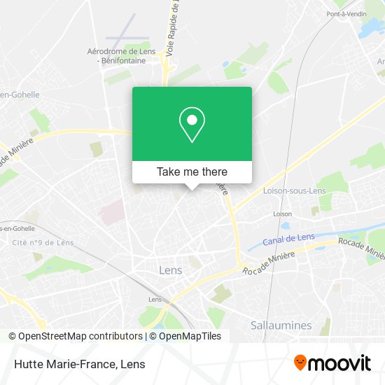 Mapa Hutte Marie-France
