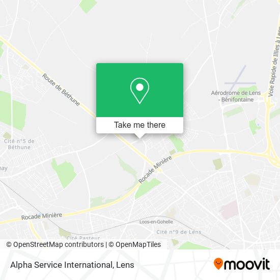 Alpha Service International map