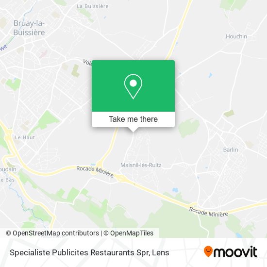 Specialiste Publicites Restaurants Spr map