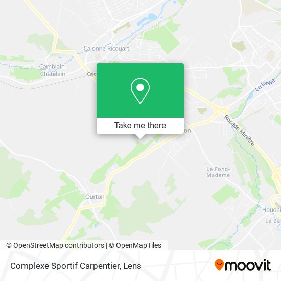 Mapa Complexe Sportif Carpentier