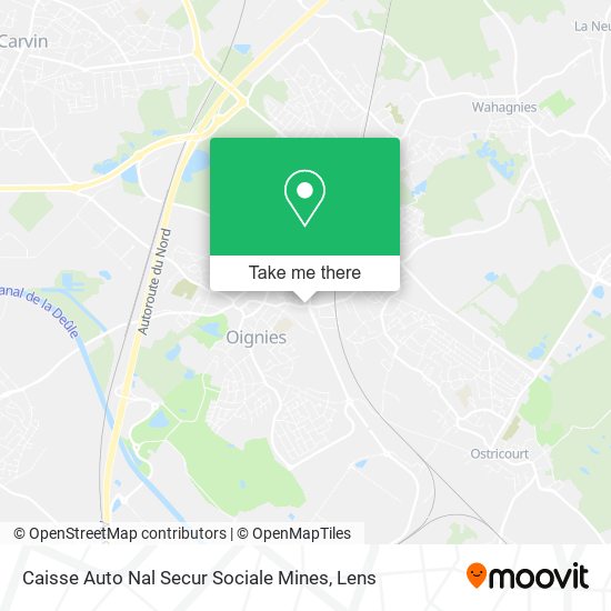Caisse Auto Nal Secur Sociale Mines map