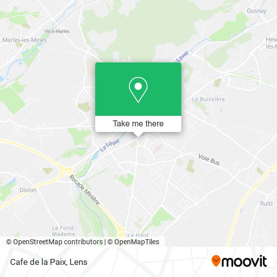 Mapa Cafe de la Paix