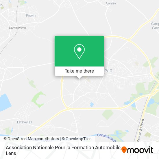 Association Nationale Pour la Formation Automobile map