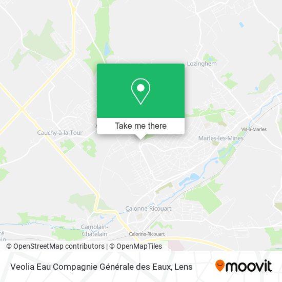 Mapa Veolia Eau Compagnie Générale des Eaux