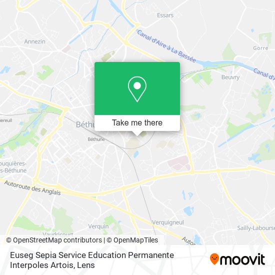 Euseg Sepia Service Education Permanente Interpoles Artois map