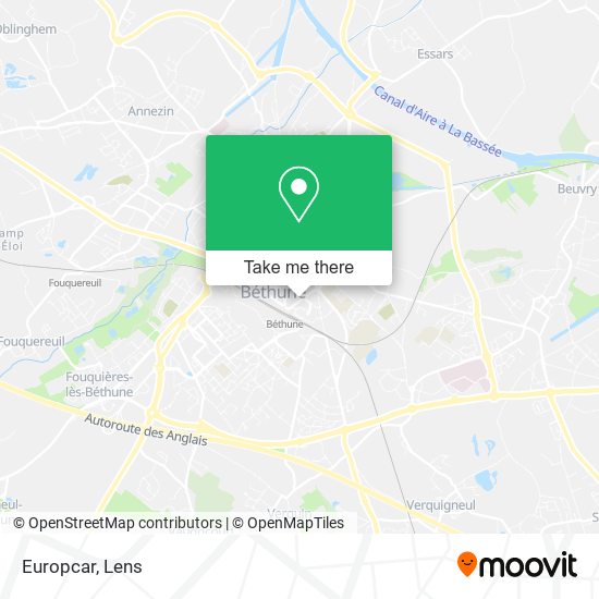 Europcar map