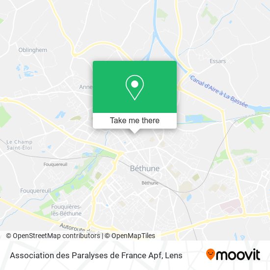 Association des Paralyses de France Apf map