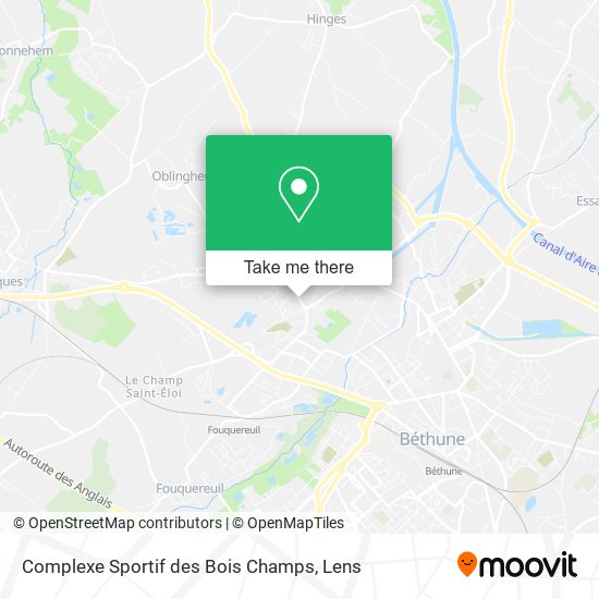 Complexe Sportif des Bois Champs map