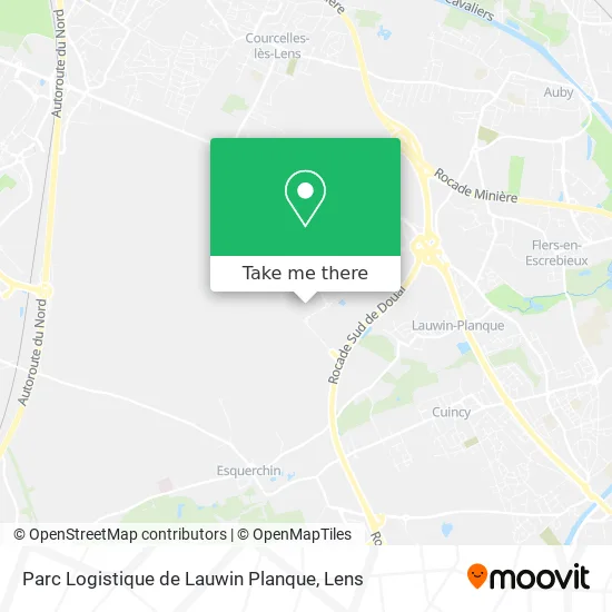 Parc Logistique de Lauwin Planque map