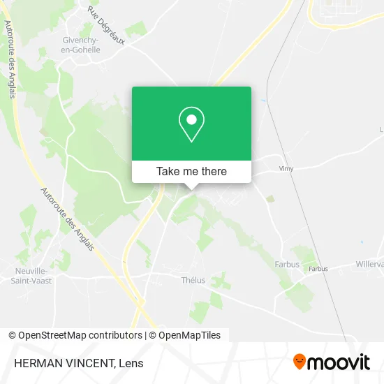 HERMAN VINCENT map