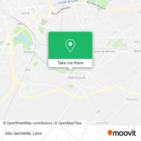 Allo Serviette map