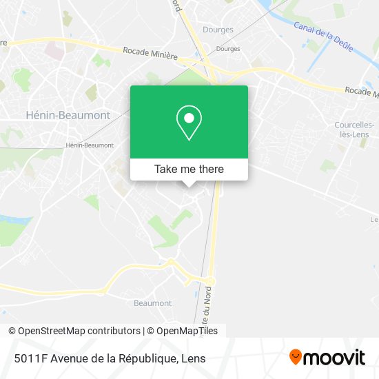 Mapa 5011F Avenue de la République