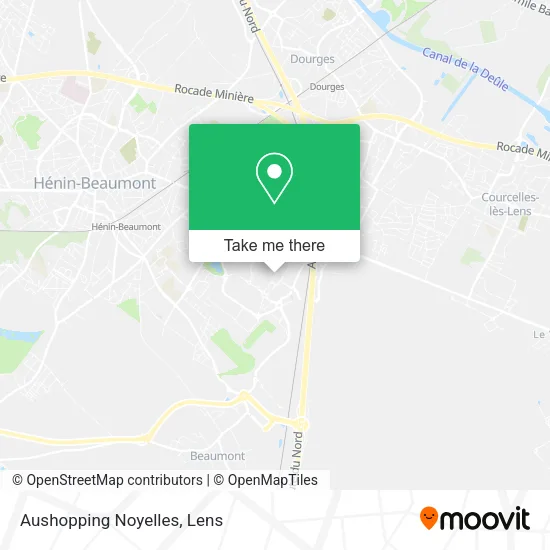 Aushopping Noyelles map