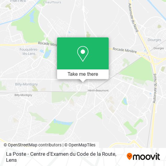 Mapa La Poste - Centre d'Examen du Code de la Route