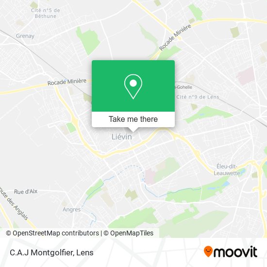 Mapa C.A.J Montgolfier