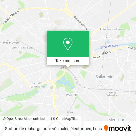 Station de recharge pour véhicules électriques map