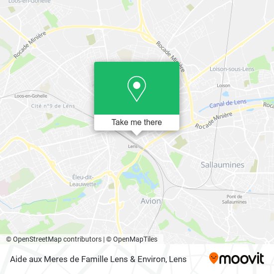 Aide aux Meres de Famille Lens & Environ map