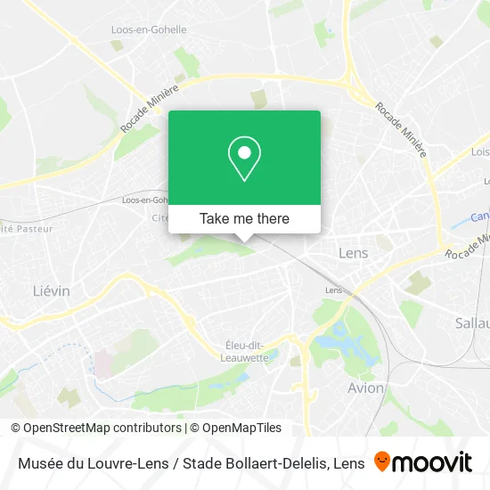 Musée du Louvre-Lens / Stade Bollaert-Delelis map