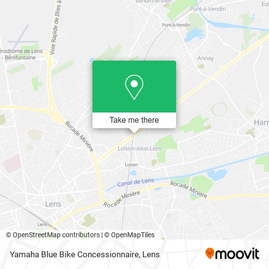 Mapa Yamaha Blue Bike Concessionnaire