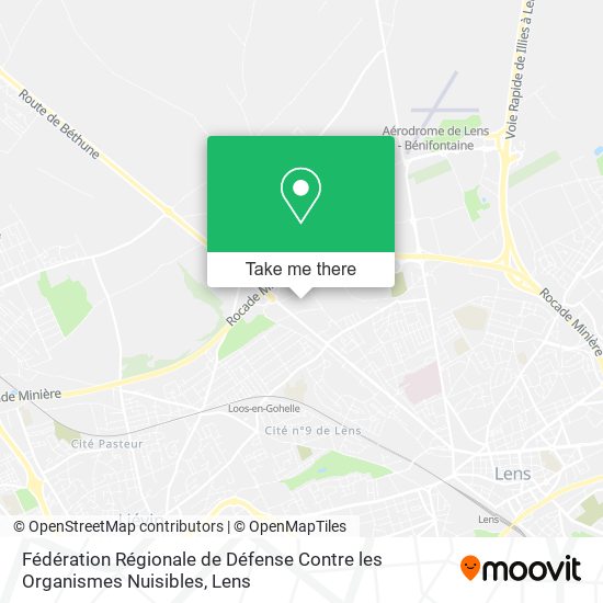 Fédération Régionale de Défense Contre les Organismes Nuisibles map