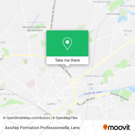 Assifep Formation Professionnelle map