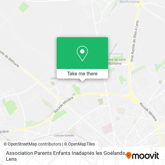 Association Parents Enfants Inadaptés les Goélands map