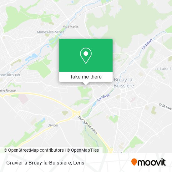 Mapa Gravier à Bruay-la-Buissière