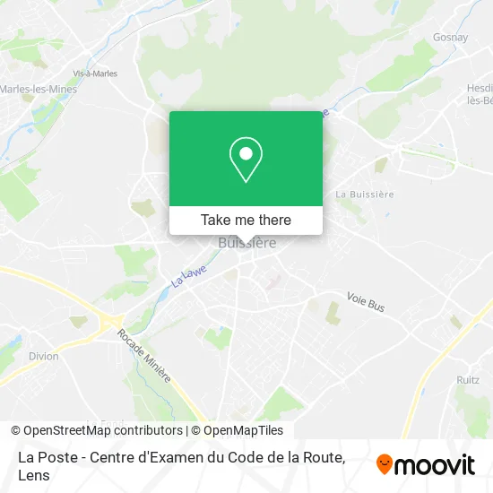 La Poste - Centre d'Examen du Code de la Route map