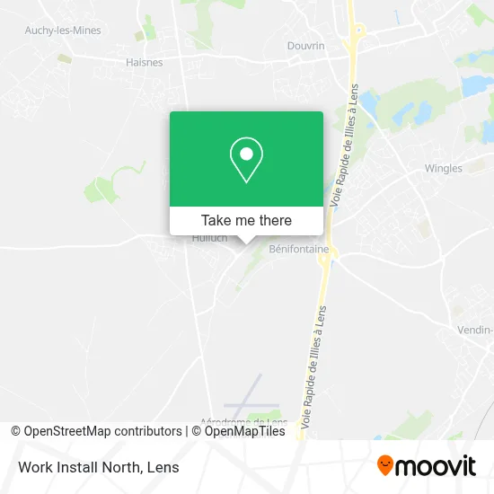 Work Install North map
