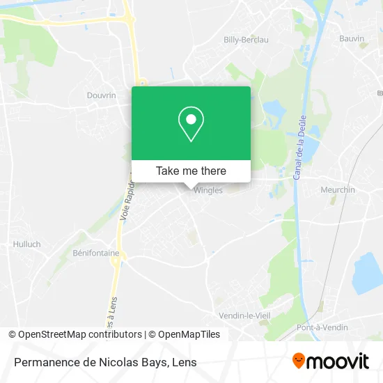 Permanence de Nicolas Bays map