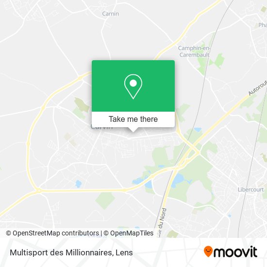 Multisport des Millionnaires map