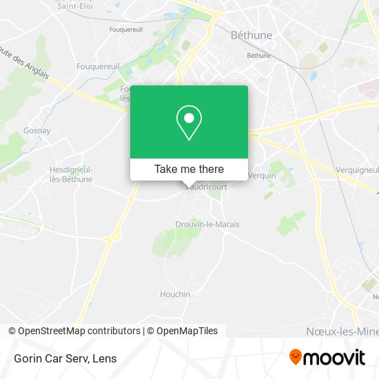 Gorin Car Serv map