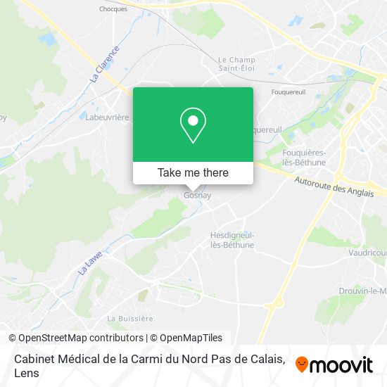 Cabinet Médical de la Carmi du Nord Pas de Calais map